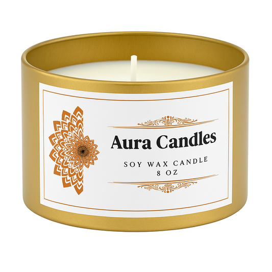 Hand-Poured Soy Wax Scented Candle Multi-Scent Options