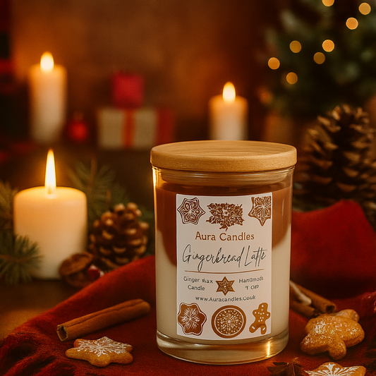 Hand-poured Soy Wax Gingerbread Latte Candle