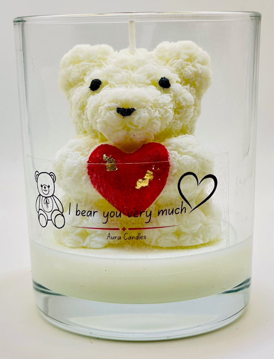 Hand-poured Soy Wax Teddy Bear Scented Candle