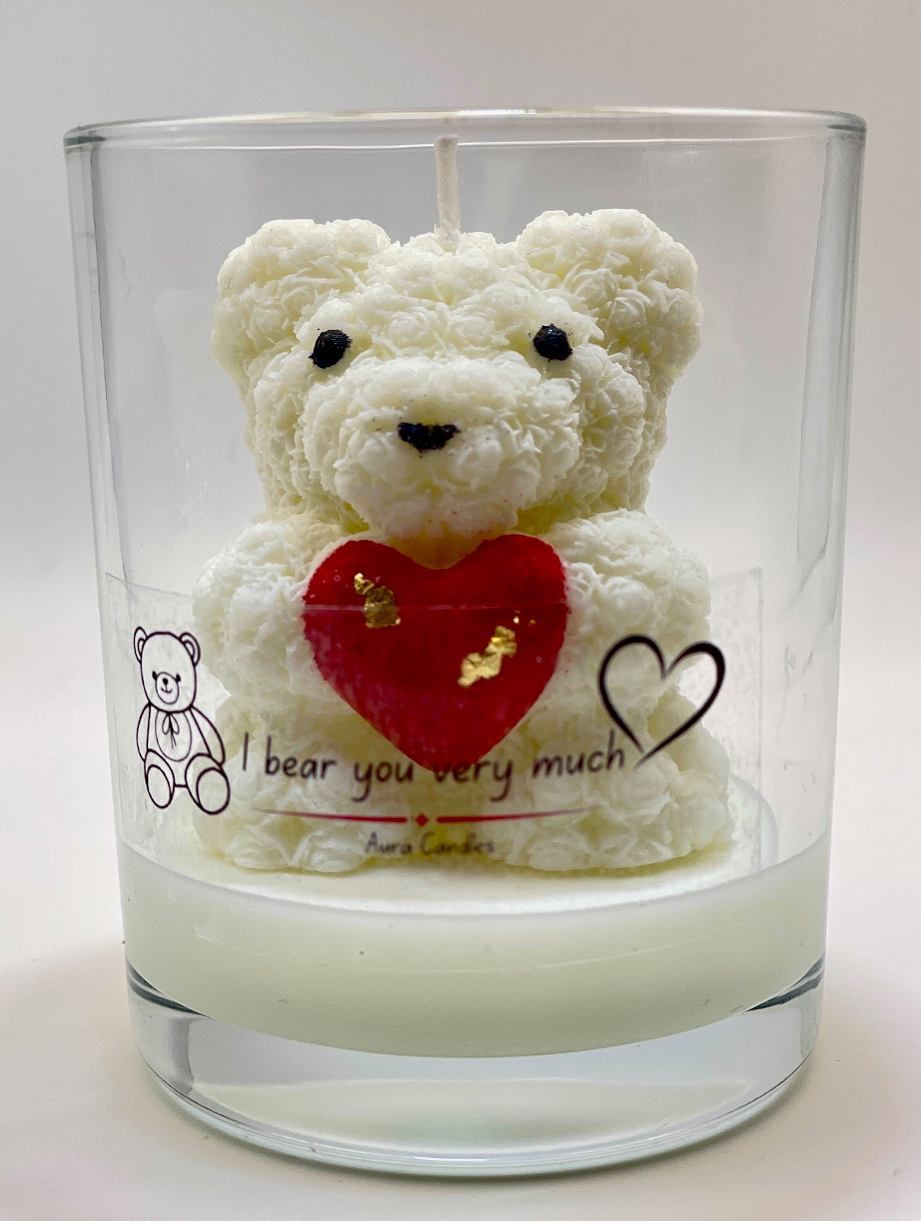 Hand-poured Soy Wax Teddy Bear Scented Candle