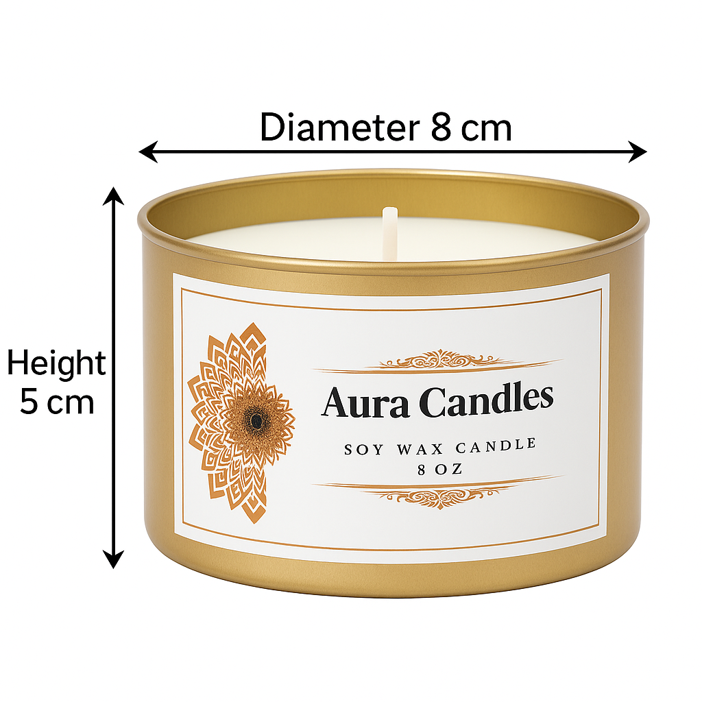 Hand-Poured Soy Wax Scented Candle   Multi-Scent Options