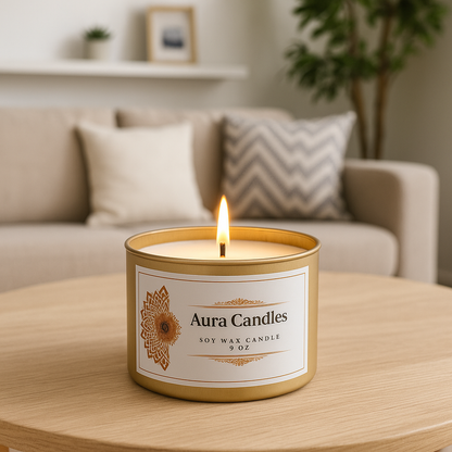 Hand-Poured Soy Wax Scented Candle   Multi-Scent Options