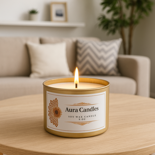 Hand-Poured Soy Wax Scented Candle   Multi-Scent Options