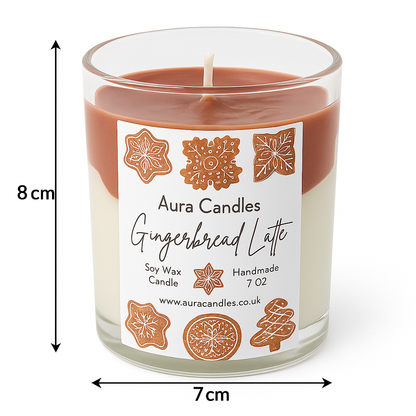 Hand-poured Soy Wax Gingerbread Latte Candle