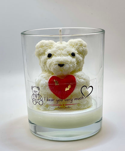 Hand-poured Soy Wax Teddy Bear Scented Candle